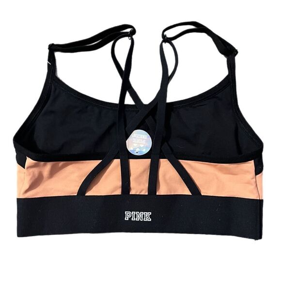 Victorias Secret Pink Ultimate Unlined quick dry sport bra multicolor Xsmall - Picture 2 of 2